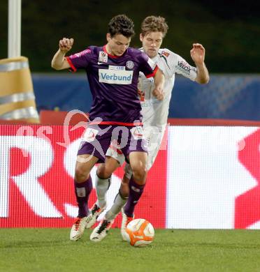 Fussball. OEB Cup.  RZ Pellets WAC gegen Austria Wien. Boris Huettenbrenner,  (WAC), Philipp Hosiner (Austria Wien). Wolfsberg, 17.4.2013.
Foto: Kuess

---
pressefotos, pressefotografie, kuess, qs, qspictures, sport, bild, bilder, bilddatenbank