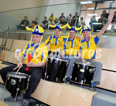 Volleyball. AVL Finalspiel. Aich/Dob gegen Hypo Tirol. Trommler, Fans (Aich/Dob). Bleiburg, 17.4.2013.
Foto: Kuess

---
pressefotos, pressefotografie, kuess, qs, qspictures, sport, bild, bilder, bilddatenbank