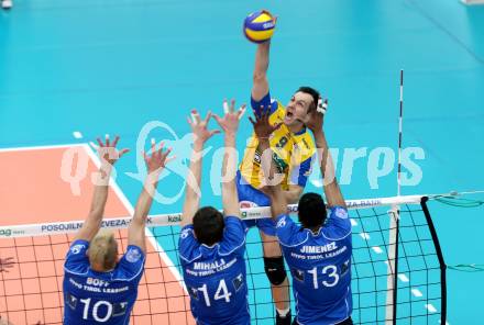 Volleyball. AVL Finalspiel. Aich/Dob gegen Hypo Tirol. GRUT Andrej  (Aich/Dob). Bleiburg, 17.4.2013.
Foto: Kuess

---
pressefotos, pressefotografie, kuess, qs, qspictures, sport, bild, bilder, bilddatenbank