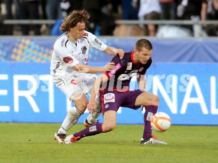 Fussball. Bundesliga. RZ Pellets WAC gegen Austria Wien.   Dario Baldauf, (WAC),  Alexander Gorgon (Austria Wien). Wolfsberg, 17.4.2013.
Foto: Kuess

---
pressefotos, pressefotografie, kuess, qs, qspictures, sport, bild, bilder, bilddatenbank