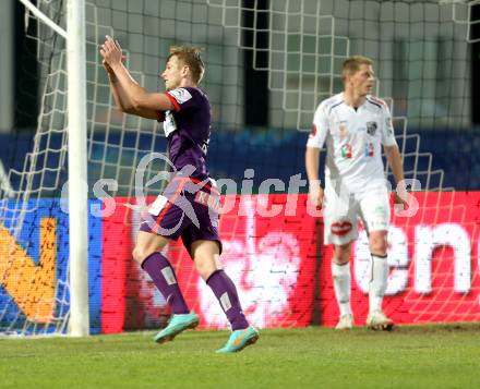 Fussball. OEB Cup.  RZ Pellets WAC gegen Austria Wien.  Torjubel Alexander Gruenwald (Austria Wien). Wolfsberg, 17.4.2013.
Foto: Kuess

---
pressefotos, pressefotografie, kuess, qs, qspictures, sport, bild, bilder, bilddatenbank