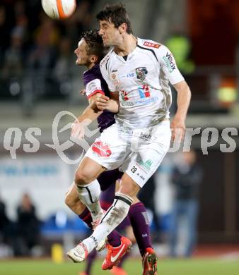 Fussball. OEB Cup.  RZ Pellets WAC gegen Austria Wien. Mihret Topcagic, (WAC),  James Holland (Austria Wien). Wolfsberg, 17.4.2013.
Foto: Kuess

---
pressefotos, pressefotografie, kuess, qs, qspictures, sport, bild, bilder, bilddatenbank