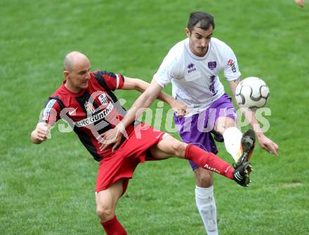 Fussball Regionalliga. SK Austria Klagenfurt gegen LASK. Rexhe Bytyci, (Austria Klagenfurt), Wolfgang Klapf  (LASK). Klagenfurt, 20.4.2013.
Foto: Kuess
---
pressefotos, pressefotografie, kuess, qs, qspictures, sport, bild, bilder, bilddatenbank