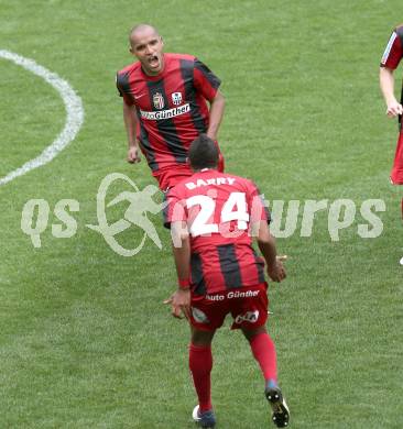 Fussball Regionalliga. SK Austria Klagenfurt gegen LASK. Torjubel De Lima Campos Maria Fabiano (LASK). Klagenfurt, 20.4.2013.
Foto: Kuess
---
pressefotos, pressefotografie, kuess, qs, qspictures, sport, bild, bilder, bilddatenbank