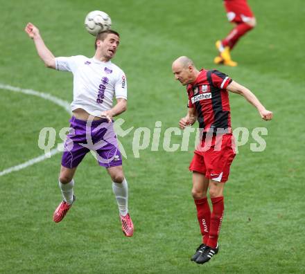 Fussball Regionalliga. SK Austria Klagenfurt gegen LASK. Grega Triplat, (Austria Klagenfurt), Wolfgang Klapf (LASK). Klagenfurt, 20.4.2013.
Foto: Kuess
---
pressefotos, pressefotografie, kuess, qs, qspictures, sport, bild, bilder, bilddatenbank