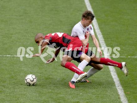 Fussball Regionalliga. SK Austria Klagenfurt gegen LASK. Marco Leininger, (Austria Klagenfurt), De Lima Campos Maria Fabiano  (LASK). Klagenfurt, 20.4.2013.
Foto: Kuess
---
pressefotos, pressefotografie, kuess, qs, qspictures, sport, bild, bilder, bilddatenbank