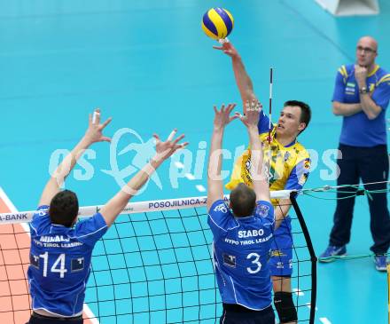 Volleyball. AVL Finalspiel. Aich/Dob gegen Hypo Tirol. Wlodarczyk Wojciech (Aich/Dob). Bleiburg, 24.4.2013.
Foto: Kuess

---
pressefotos, pressefotografie, kuess, qs, qspictures, sport, bild, bilder, bilddatenbank