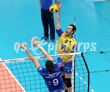 Volleyball. AVL Finalspiel. Aich/Dob gegen Hypo Tirol. Grut Andrej (Aich/Dob). Bleiburg, 24.4.2013.
Foto: Kuess

---
pressefotos, pressefotografie, kuess, qs, qspictures, sport, bild, bilder, bilddatenbank