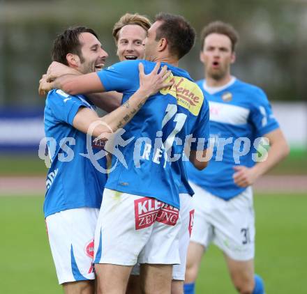 Fussball Regionalliga. VSV gegen Sturm Graz Amateure. Torjubel Marco Reich, Mario Ramusch, Johannes Isopp (VSV). Villach, 26.4.2013.
Foto: Kuess
---
pressefotos, pressefotografie, kuess, qs, qspictures, sport, bild, bilder, bilddatenbank