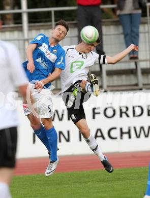 Fussball Regionalliga. VSV gegen Sturm Graz Amateure. Julian Salentinig, (VSV), Reinhold Ranftl (Graz). Villach, 26.4.2013.
Foto: Kuess
---
pressefotos, pressefotografie, kuess, qs, qspictures, sport, bild, bilder, bilddatenbank