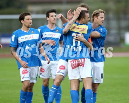 Fussball Regionalliga. VSV gegen Sturm Graz Amateure. Torjubel VSV. Villach, 26.4.2013.
Foto: Kuess
---
pressefotos, pressefotografie, kuess, qs, qspictures, sport, bild, bilder, bilddatenbank