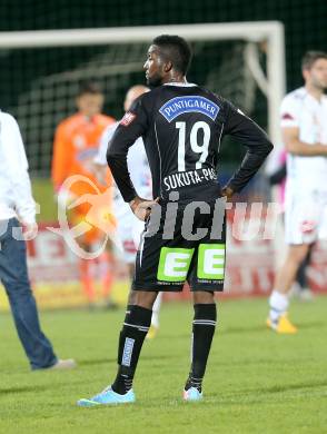 Fussball. OEB Cup.  RZ Pellets WAC gegen SK Puntigamer Sturm Graz.  Richard Sukuta (Graz). Wolfsberg, 27.4.2013.
Foto: Kuess

---
pressefotos, pressefotografie, kuess, qs, qspictures, sport, bild, bilder, bilddatenbank