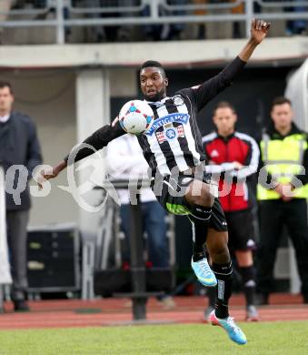 Fussball. Bundesliga.  RZ Pellets WAC gegen SK Puntigamer Sturm Graz.  Richard Sukuta (Graz). Wolfsberg, 27.4.2013.
Foto: Kuess

---
pressefotos, pressefotografie, kuess, qs, qspictures, sport, bild, bilder, bilddatenbank