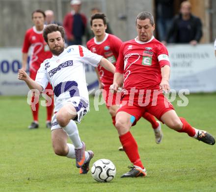 Fussball Regionalliga. SAK gegen DSV Leoben. Helmut Koenig, (SAK), Markus Briza (Leoben), Klagenfurt, 27.4.2013.
Foto: Kuess
---
pressefotos, pressefotografie, kuess, qs, qspictures, sport, bild, bilder, bilddatenbank