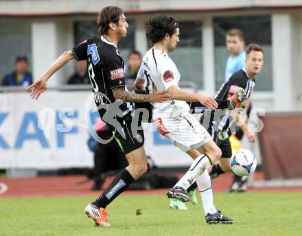 Fussball. Bundesliga.  RZ Pellets WAC gegen SK Puntigamer Sturm Graz.  Jacobo, (WAC),  Nikola Vuyadinovich (Graz). Wolfsberg, 27.4.2013.
Foto: Kuess

---
pressefotos, pressefotografie, kuess, qs, qspictures, sport, bild, bilder, bilddatenbank