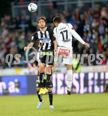 Fussball. OEB Cup.  RZ Pellets WAC gegen SK Puntigamer Sturm Graz.  Nenad Jovanovic,  (WAC), Imre Szabics (Graz). Wolfsberg, 27.4.2013.
Foto: Kuess

---
pressefotos, pressefotografie, kuess, qs, qspictures, sport, bild, bilder, bilddatenbank