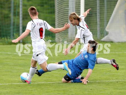 Fussball Unterliga Ost. Ludmannsdorf gegen ASV. Smeh Dejan (Ludmannsdorf), Sablatnig Christian (ASV). Ludmannsdorf, am 28.4.2013.
Foto: Kuess
---
pressefotos, pressefotografie, kuess, qs, qspictures, sport, bild, bilder, bilddatenbank