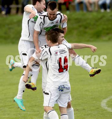 Fussball Unterliga Ost. Ludmannsdorf gegen ASV. Torjubel (Ludmannsdorf).. Ludmannsdorf, am 28.4.2013.
Foto: Kuess
---
pressefotos, pressefotografie, kuess, qs, qspictures, sport, bild, bilder, bilddatenbank