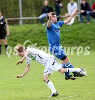 Fussball Unterliga Ost. Ludmannsdorf gegen ASV. Glantschnig Christian (Ludmannsdorf), Sablatnig Christian (ASV). . Ludmannsdorf, am 28.4.2013.
Foto: Kuess
---
pressefotos, pressefotografie, kuess, qs, qspictures, sport, bild, bilder, bilddatenbank