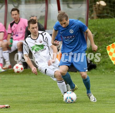 Fussball Unterliga Ost. Ludmannsdorf gegen ASV. Quantschnig Patrick (Ludmannsdorf), Schimmel Christian (ASV). Ludmannsdorf, am 28.4.2013.
Foto: Kuess
---
pressefotos, pressefotografie, kuess, qs, qspictures, sport, bild, bilder, bilddatenbank