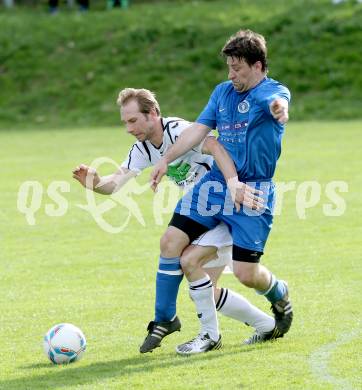 Fussball Unterliga Ost. Ludmannsdorf gegen ASV. Glantschnig Christian (Ludmannsdorf), Sablatnig Christian (ASV). . Ludmannsdorf, am 28.4.2013.
Foto: Kuess
---
pressefotos, pressefotografie, kuess, qs, qspictures, sport, bild, bilder, bilddatenbank