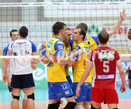 Volleyball. AVL Finalspiel. Aich/Dob gegen Hypo Tirol. Jubel (Aich/Dob). Bleiburg, 30.4.2013.
Foto: Kuess

---
pressefotos, pressefotografie, kuess, qs, qspictures, sport, bild, bilder, bilddatenbank