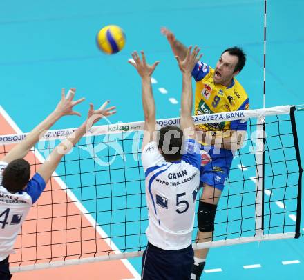 Volleyball. AVL Finalspiel. Aich/Dob gegen Hypo Tirol. Grut Andrej (Aich/Dob). Bleiburg, 30.4.2013.
Foto: Kuess

---
pressefotos, pressefotografie, kuess, qs, qspictures, sport, bild, bilder, bilddatenbank