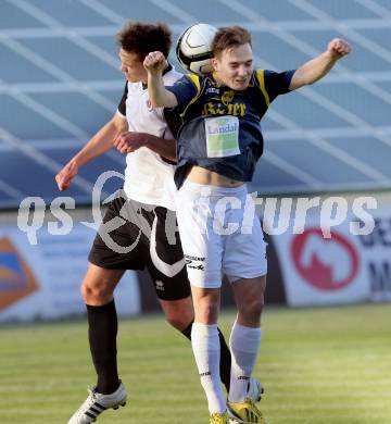 Fussball Kaerntner Liga. St. Veit gegen Maria Saal. Werner Buchhaeusl, (St.Veit), Marco Hartlieb  (Maria Saal).
St. Veit, 3.5.2013.
Foto: Kuess
---
pressefotos, pressefotografie, kuess, qs, qspictures, sport, bild, bilder, bilddatenbank