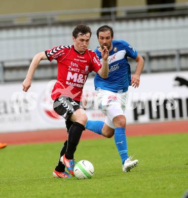 Fussball. Regionalliga. VSV gegen Feldkirchen SV.  Steiner Mario (VSV), Antunovic Mario (Feldkirchen).. Villach, 7.5.2013.
Foto: Kuess
---
pressefotos, pressefotografie, kuess, qs, qspictures, sport, bild, bilder, bilddatenbank