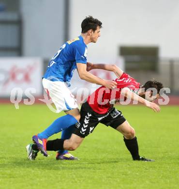 Fussball. Regionalliga. VSV gegen Feldkirchen SV. Andreas Dlopst (VSV), Kevin Vaschauner (Feldkirchen). Villach, 7.5.2013.
Foto: Kuess
---
pressefotos, pressefotografie, kuess, qs, qspictures, sport, bild, bilder, bilddatenbank