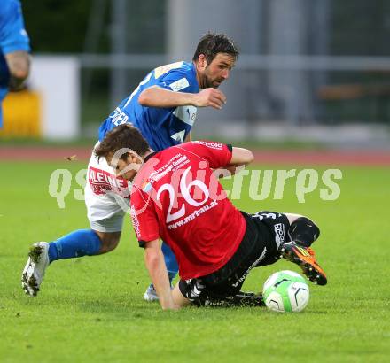 Fussball. Regionalliga. VSV gegen Feldkirchen SV. Mario Steiner (VSV), Philipp Wisotzky (Feldkirchen). Villach, 7.5.2013.
Foto: Kuess
---
pressefotos, pressefotografie, kuess, qs, qspictures, sport, bild, bilder, bilddatenbank