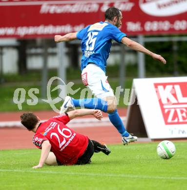 Fussball. Regionalliga. VSV gegen Feldkirchen SV. Prawda Christian (VSV), Wisotzky Philipp (Feldkirchen). Villach, 7.5.2013.
Foto: Kuess
---
pressefotos, pressefotografie, kuess, qs, qspictures, sport, bild, bilder, bilddatenbank