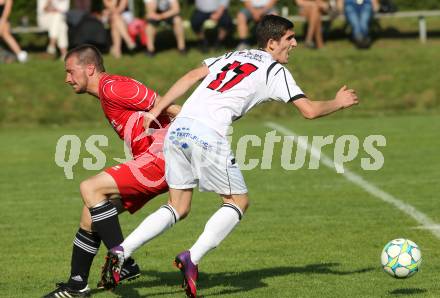 Fussball Unterliga Ost. Ludmannsdorf gegen Woelfnitz. Sphetim Hoti(Ludmannsdorf), Christoph Wrulich (Woelfnitz). Ludmannsdorf, am 9.5.2013.
Foto: Kuess
---
pressefotos, pressefotografie, kuess, qs, qspictures, sport, bild, bilder, bilddatenbank