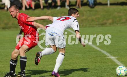 Fussball Unterliga Ost. Ludmannsdorf gegen Woelfnitz. Sphetim Hoti(Ludmannsdorf), Christoph Wrulich (Woelfnitz). Ludmannsdorf, am 9.5.2013.
Foto: Kuess
---
pressefotos, pressefotografie, kuess, qs, qspictures, sport, bild, bilder, bilddatenbank