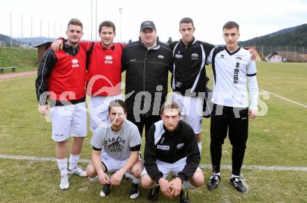 Fussball 1. Klasse D. Stefan Gaber, Stefan Rauter, Boris Tomic, Christoph Strohmaier, Co-Trainer Christian Trappitsch, Patrick Borovnik, Mateus Mutapcic (ASK). Bad St. Leonhard, 13.4.2013.
Foto: Kuess
Bad St. Leonhard, am 
---
pressefotos, pressefotografie, kuess, qs, qspictures, sport, bild, bilder, bilddatenbank