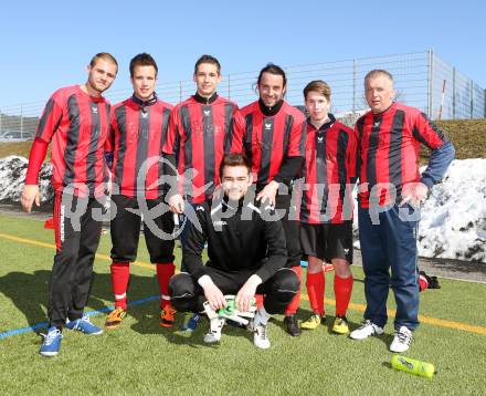 Fussball. 1. Klasse D. Rueckersdorf. Ivkic Mario, Starmuz Patrick, Fido Michael, Woschitz Igor, Kreuch Gerold, Reinwald Alexander, Omelko Manuel. Poggersdorf, 16.3.2013.
Foto: Kuess
---
pressefotos, pressefotografie, kuess, qs, qspictures, sport, bild, bilder, bilddatenbank