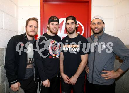 Eishockey. KAC. Manuel Geier, Markus Pirmann, Martin Schumnig,  Andy Chiodo. Klagenfurt, 13.3.2013.
Foto: Kuess
---
pressefotos, pressefotografie, kuess, qs, qspictures, sport, bild, bilder, bilddatenbank