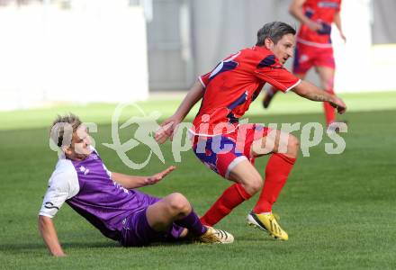 Fussball Regionalliga. SK Austria Klagenfurt gegen SAK. Peter Pucker,  (Austria Klagenfurt), Thomas Riedl (SAK). Klagenfurt, 12.5.2013.
Foto: Kuess
---
pressefotos, pressefotografie, kuess, qs, qspictures, sport, bild, bilder, bilddatenbank