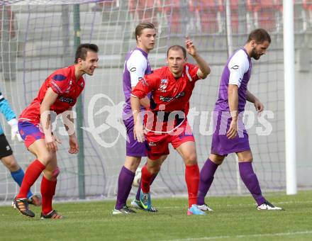Fussball Regionalliga. SK Austria Klagenfurt gegen SAK. Torjubel Christian Dlopst (SAK). Klagenfurt, 12.5.2013.
Foto: Kuess
---
pressefotos, pressefotografie, kuess, qs, qspictures, sport, bild, bilder, bilddatenbank