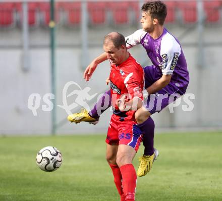 Fussball Regionalliga. SK Austria Klagenfurt gegen SAK. Darko Vasic, (Austria Klagenfurt), Christian Dlopst  (SAK). Klagenfurt, 12.5.2013.
Foto: Kuess
---
pressefotos, pressefotografie, kuess, qs, qspictures, sport, bild, bilder, bilddatenbank