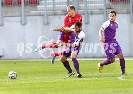 Fussball Regionalliga. SK Austria Klagenfurt gegen SAK. Oliver Pusztai, Alexander  Percher,  (Austria Klagenfurt), Christian Dlopst (SAK). Klagenfurt, 12.5.2013.
Foto: Kuess
---
pressefotos, pressefotografie, kuess, qs, qspictures, sport, bild, bilder, bilddatenbank