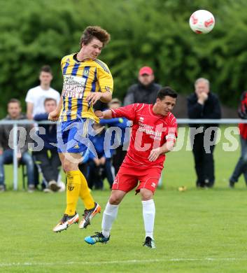 Fussball. Unterliga Ost. Woelfnitz gegen Liebenfels. Primig Rene (K) (Woelfnitz), Strutzmann Daniel (Liebenfels). Woelfnitz, 12.5.2013.
Foto: Kuess 
---
pressefotos, pressefotografie, kuess, qs, qspictures, sport, bild, bilder, bilddatenbank