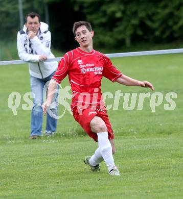 Fussball. Unterliga Ost. Woelfnitz gegen Liebenfels. Schweighofer Karl (Woelfnitz). Woelfnitz, 12.5.2013.
Foto: Kuess 
---
pressefotos, pressefotografie, kuess, qs, qspictures, sport, bild, bilder, bilddatenbank