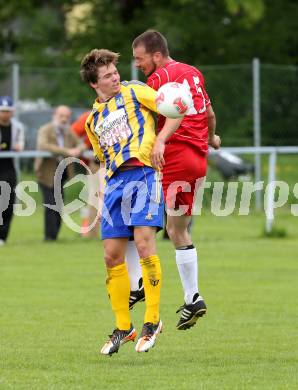 Fussball. Unterliga Ost. Woelfnitz gegen Liebenfels. Wrulich Christoph (Woelfnitz), Strutzmann Daniel (Liebenfels). Woelfnitz, 12.5.2013.
Foto: Kuess 
---
pressefotos, pressefotografie, kuess, qs, qspictures, sport, bild, bilder, bilddatenbank