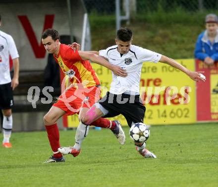 Fussball. Kaerntner Liga. ATSV Wolfsberg gegen WAC Amateure. Marzi Patrick (Wolfsberg), Jakovljevic Hrvoje (WAC Amateure). Wolfsberg, 16. 5. 2013.
Foto: Kuess
---
pressefotos, pressefotografie, kuess, qs, qspictures, sport, bild, bilder, bilddatenbank