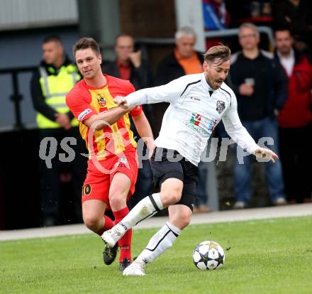 Fussball. Kaerntner Liga. ATSV Wolfsberg gegen WAC Amateure. Kirisits Alexander (Wolfsberg), Cemernjak Christoph  (WAC Amateure). Wolfsberg, 16. 5. 2013.
Foto: Kuess
---
pressefotos, pressefotografie, kuess, qs, qspictures, sport, bild, bilder, bilddatenbank