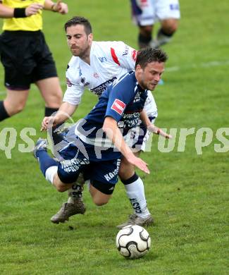 Fussball Regionalliga. SAK gegen Kalsdorf. Helmut Koenig (SAK), Gerald Saeumel (Kalsdorf). Klagenfurt, am 17.5.2013.
Foto: Kuess
---
pressefotos, pressefotografie, kuess, qs, qspictures, sport, bild, bilder, bilddatenbank