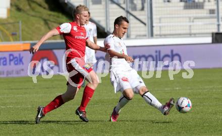 Fussball Bundesliga. RZ Pellets WAC gegen FC Admira Wacker Moedling.  Michael Liendl,  (WAC),  Bernhard Schachner (Moedling). Wolfsberg, 18.5.2013.
Foto: Kuess

---
pressefotos, pressefotografie, kuess, qs, qspictures, sport, bild, bilder, bilddatenbank