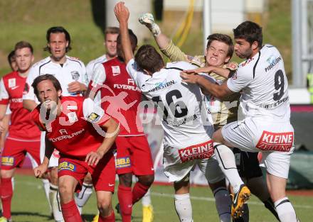 Fussball Bundesliga. RZ Pellets WAC gegen FC Admira Wacker Moedling.  Max Friesacher, Boris Huettenbrenner, Ruben Rivera, (WAC), Christoph Schoesswendter, Issiaka Ouedraogo  (Moedling). Wolfsberg, 18.5.2013.
Foto: Kuess

---
pressefotos, pressefotografie, kuess, qs, qspictures, sport, bild, bilder, bilddatenbank