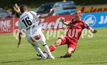 Fussball Bundesliga. RZ Pellets WAC gegen FC Admira Wacker Moedling.   Boris Huettenbrenner, (WAC), Bernhard Schachner  (Moedling).  Wolfsberg, 18.5.2013.
Foto: Kuess

---
pressefotos, pressefotografie, kuess, qs, qspictures, sport, bild, bilder, bilddatenbank